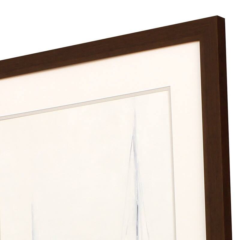 Fog in Harbor I Framed Art Giclee Under Glass