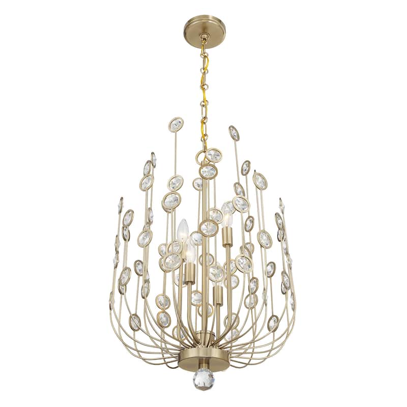 Savoy House 1-3597-4 Irina 4 Light 18" Wide Crystal Abstract