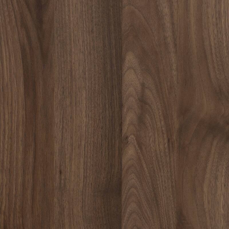 Computer Desk with Power Bar - Natural Walnut Finish - Modern Home Office Workstation