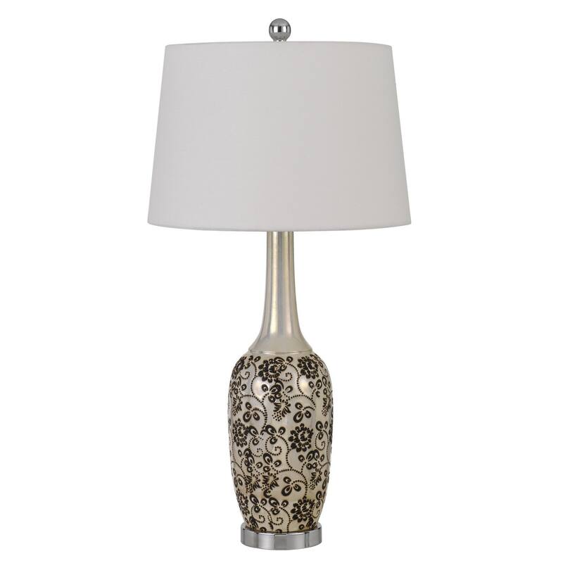 Set of Two 30" Stylish Ceramic Pearl Table Lamp - Large