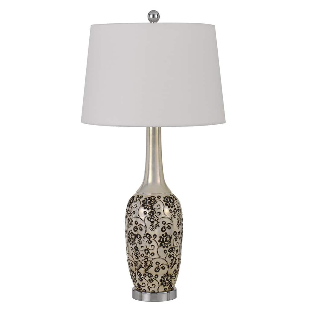 Set of Two 30" Stylish Ceramic Pearl Table Lamp - Large