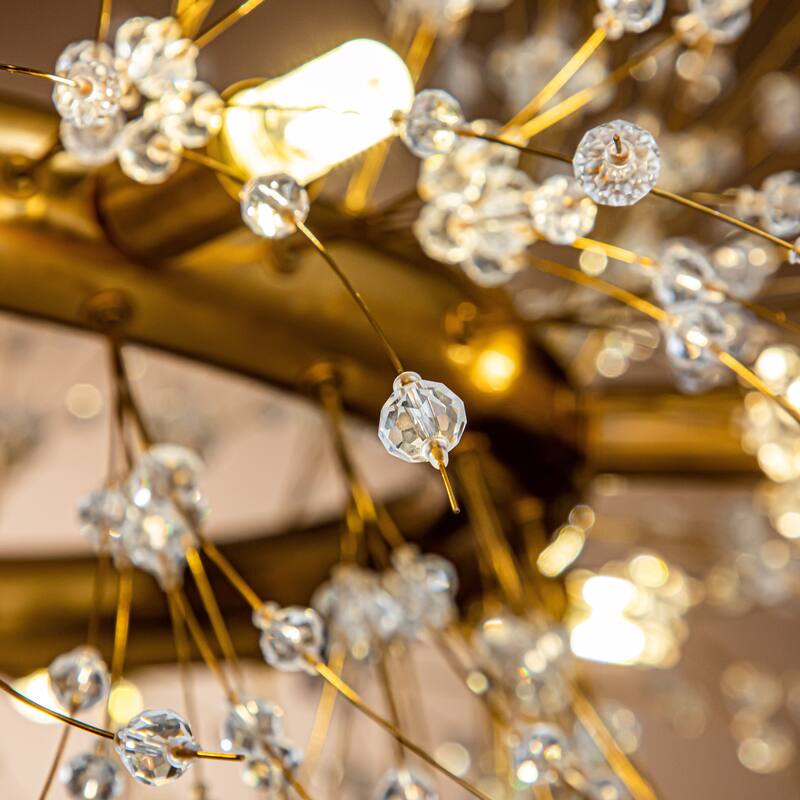 Modern Firework Crystal Chandelier for Dining Room and Living Room