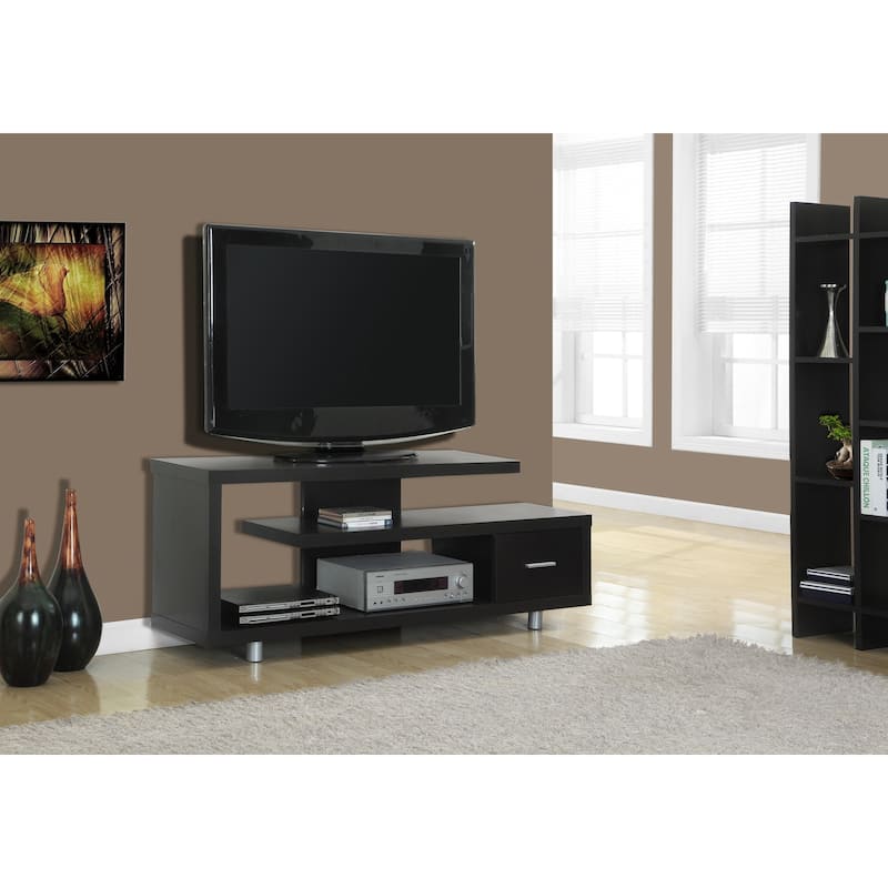 Modern 60" TV Console, Art-Deco Design with Storage Cabinet, Media Entertainment Center for Living Room/Bedroom