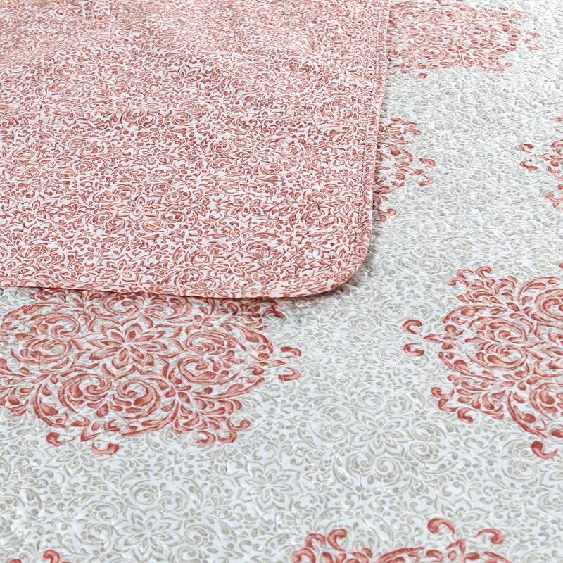 Serenta 6-piece Chelsea Printed Microfiber Quilts Coverlet Set