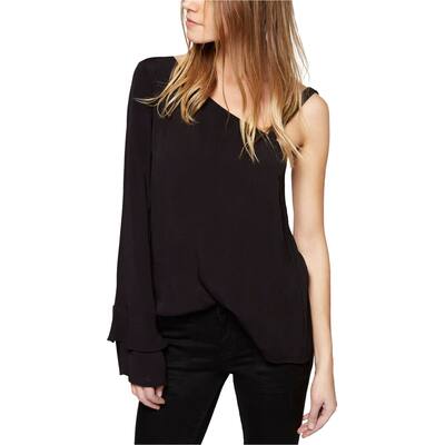 Sanctuary Clothing Womens Solid One Shoulder Blouse