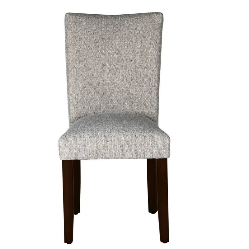 Brown/Gray Fabric Upholstered Wood Frame Dining Chair, Sturdy Dining Chair for Dining Rooms - 22.75