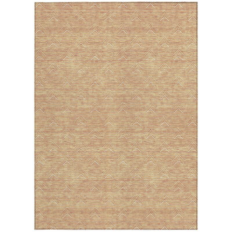 HomeRoots Geometric Transitional Rectangle Outdoor Rug