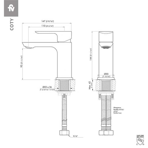 FV Coty Z181/D9F.0 Bathroom sink faucet, Single Handle, One Hole ...