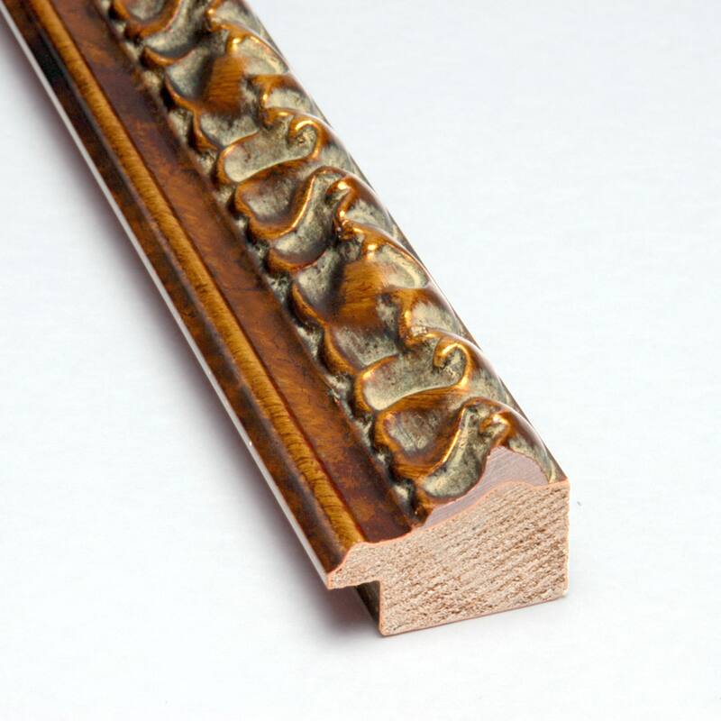 The City Street by Tradelink inhouse artist Wood Framed Wall Art Print - Antique Bronze