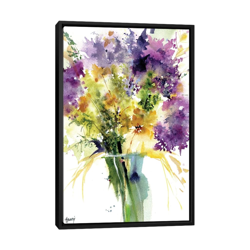 iCanvas "Alliums And Wildflowers" by Pamela Harnois Framed