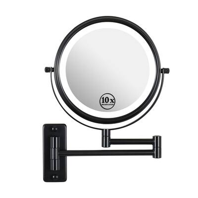8-inch Wall Mounted Makeup Magnification Vanity Mirror with Led lights - 16.90 * 1.00 * 11.90