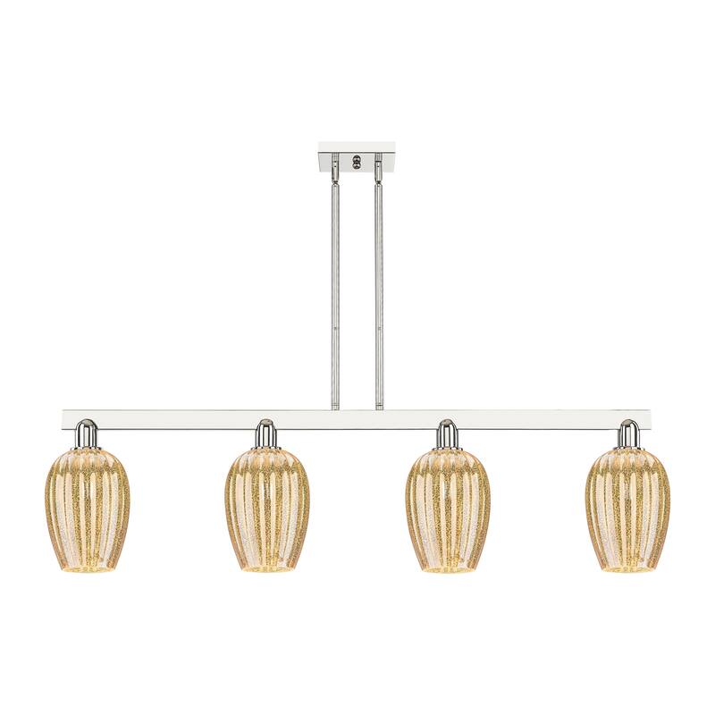 Innovations Lighting Urban Downtown - Preston - 4 Light 48" Flute Shade Stem Hung Island Light