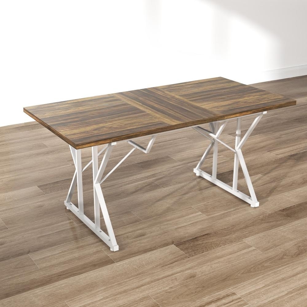 Modern Style Extendable Dining Table Expandable For Flexible Seating