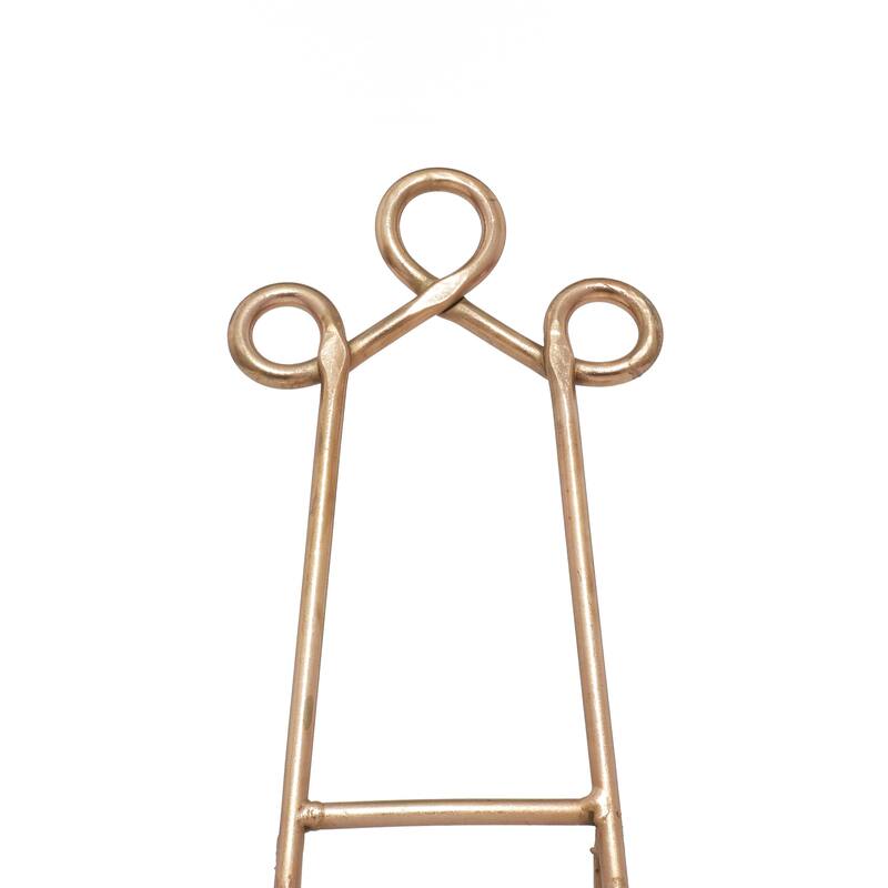 Metal Scroll Easel - Set of 3 Multi Colored - Roche River Decor