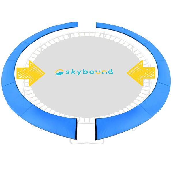 slide 2 of 9, SkyBound Trampoline Pad Spring Cover For 12ft Frame - Quick Install - 12" 12"