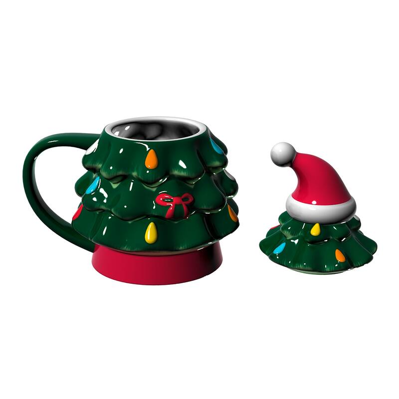 Ohio State University, 14 oz Ceramic Christmas Tree Cup Gift Set