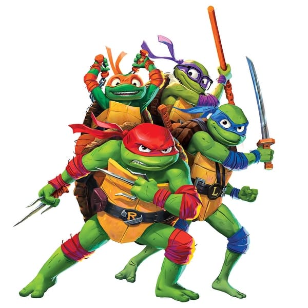 slide 2 of 7, Teenage Mutant Ninja Turtles Mutant Mayhem Characters Peel and Stick Wall Decals by RoomMates