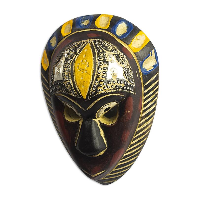Novica Handmade Hausa Love African Wood Mask