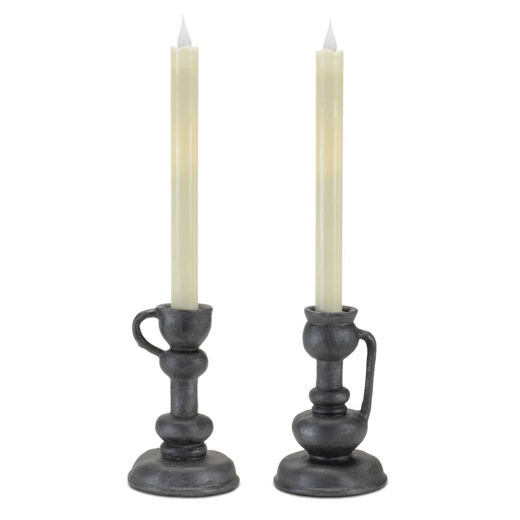 Antique Style Taper Candle Holders - 5.5" - Set of 4