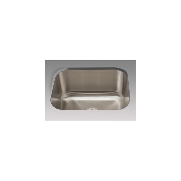 Mirabelle Mirls2318 23 Single Bowl Undermount Utility Sink With Sound Absorbtion Stainless Steel