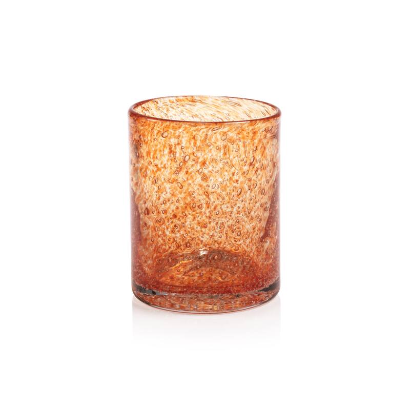 Antibes 4-Piece Set Glass Tumblers - Orange
