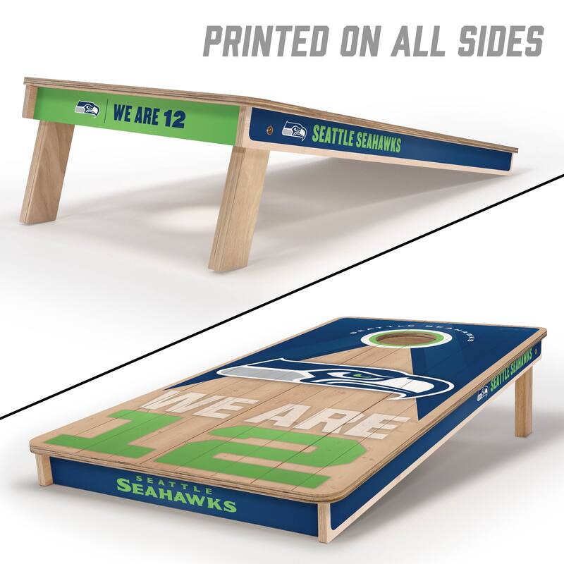 Seattle Seahawks NFL 2x4 Professional Cornhole Board Set