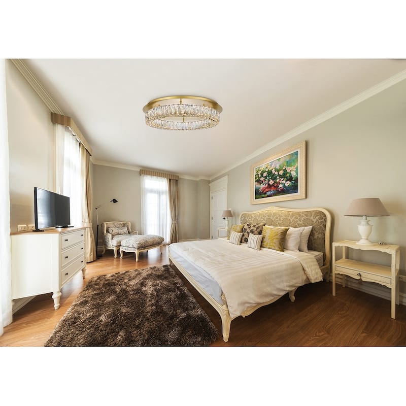 Gold LED Flush Mount
