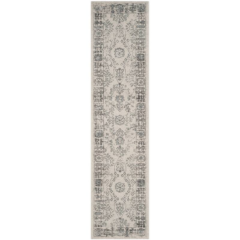 SAFAVIEH Carmel Zettie Vintage Boho Distressed Oriental Rug - 2' x 8' Runner - Beige/Blue - Runner