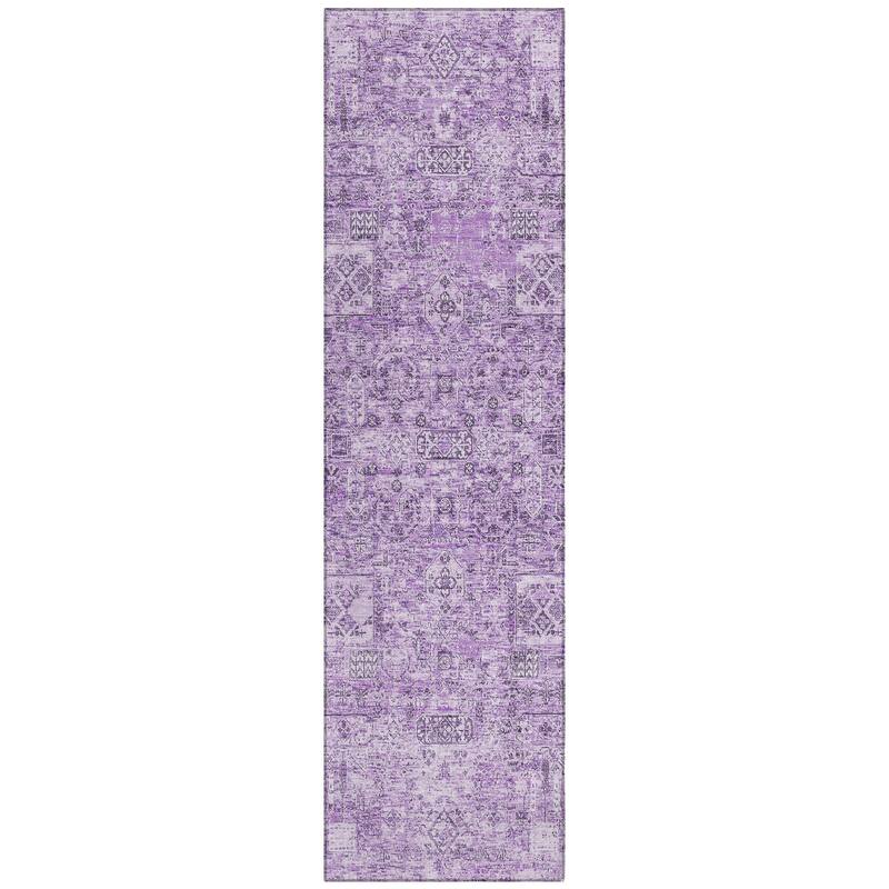 Machine Washable Indoor/ Outdoor Chantille Vintage Traditional Rug