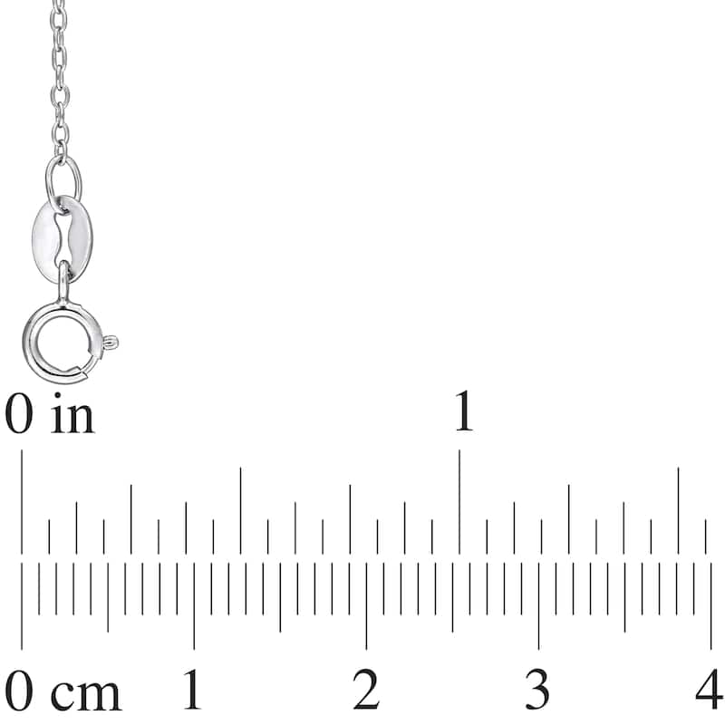 Miadora 1/6ct Marquise-Cut Created Blue Sapphire Butterfly Necklace in Sterling Silver-17in