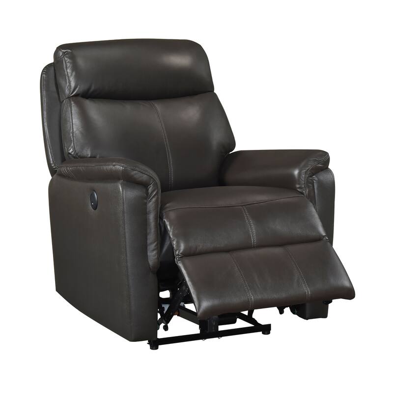 Fremont & Park Beau 33" Leather Power Reclining Chair - Power Control, Charging Ports