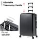 Hard Case Luggage Sets Clearance Expandable 3 Piece Set ABS+PC Material ...