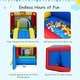 preview thumbnail 10 of 10, Inflatable Bounce House Kids Slide Jumping Castle without Blower - 149.5" x 120" x 84.5" (L x W x H)