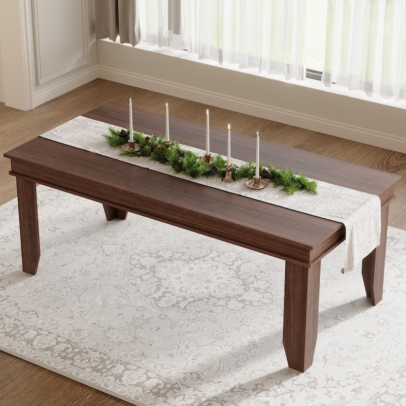 Rectangular Dining Table for Kitchen or Dining Room - Brown