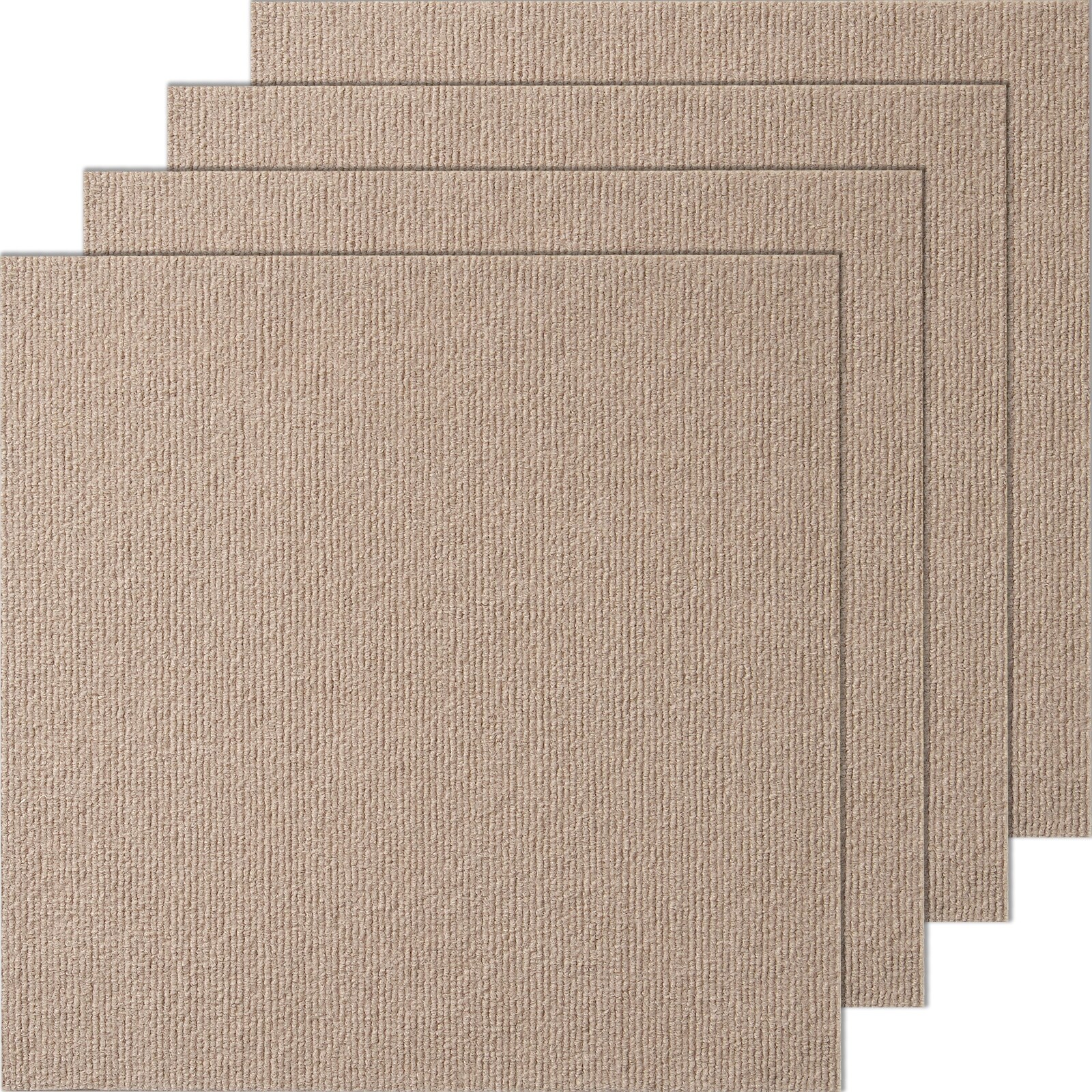 thumbnail image 2 of Carpet Tiles Peel And Stick, 24" X 24" Self Adhesive Carpet Tile, Non-Slip Squares Soft Padded Carpet Tiles Polyester Fiber 15pcs 2 of 13