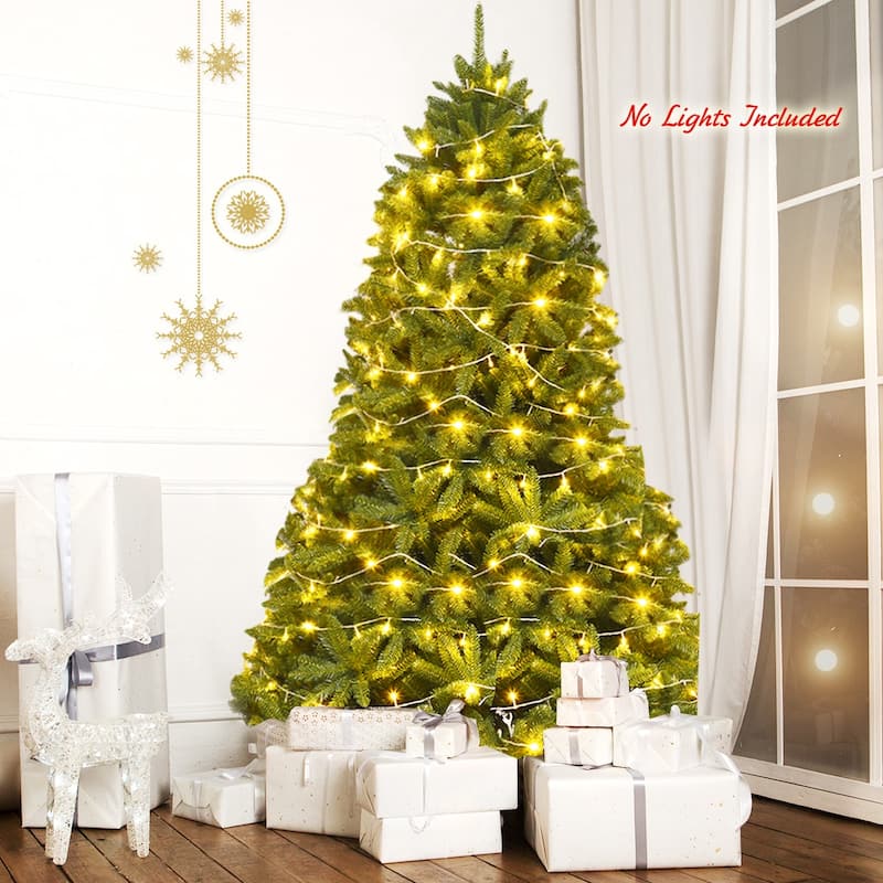 Gymax 7.5' 1968 Hinged Tip Artificial Christmas Fir Tree Patio Home