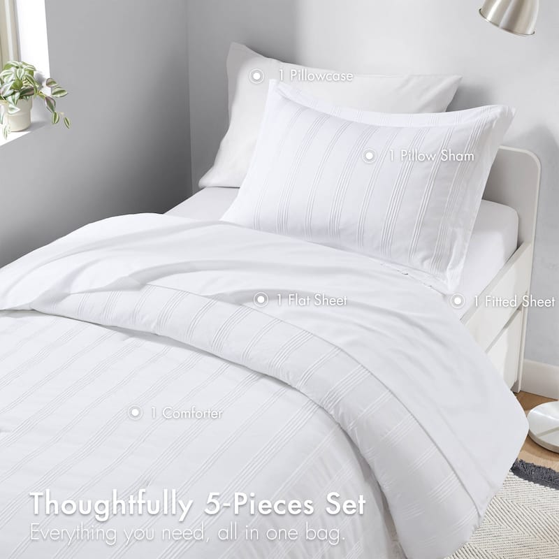 Chelsea Square Logan Woven Striped Duvet Set