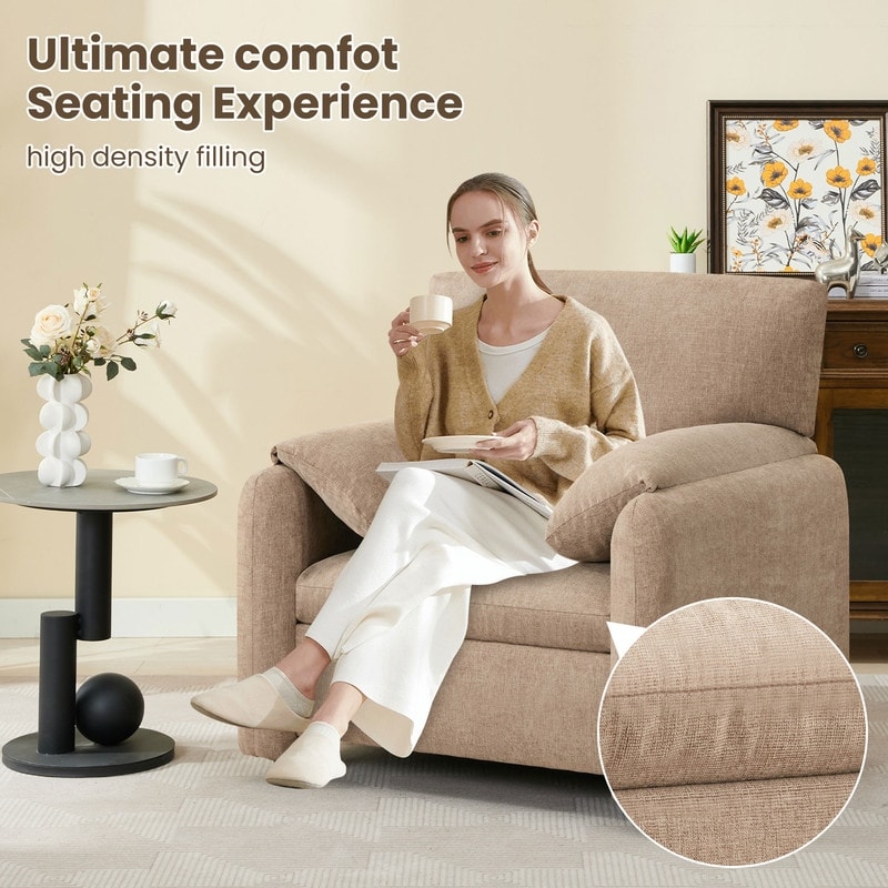 Oversized Armchair, Accent Chair & Single Sofa Lounge, Lounge Chair With Comfortable Seating