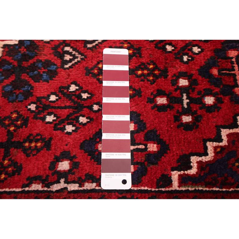 ECARPETGALLERY Hand-knotted Andelz Red Wool Rug - 4'0 x 6'4
