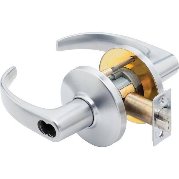 Best Access 9K37IN14DS3 9K Series Intruder Keyed Entry Door Lever Set with "14" Lever, "D" Trim, S3 Strike and 2-3/4" Backset