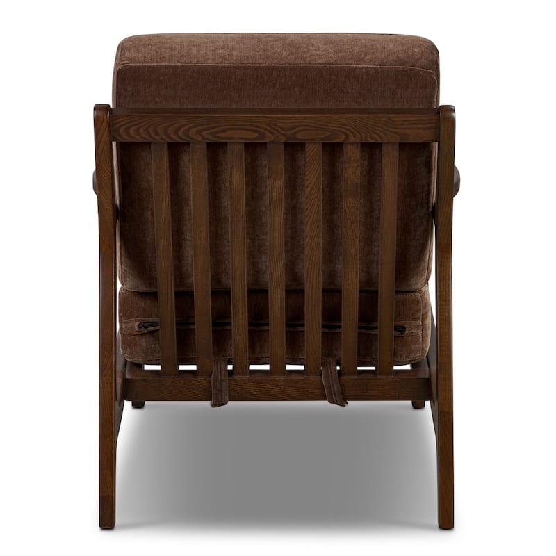 Poly & Bark Verity 25" Fabric Lounge Chair - Solid Wood Frame