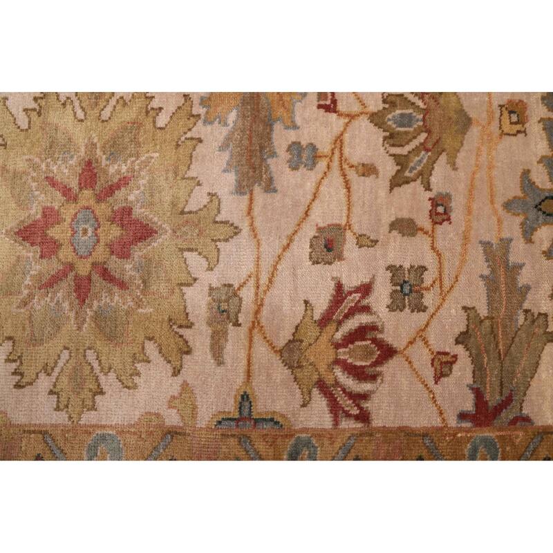 ECARPETGALLERY Hand-knotted Jules Serapi Ivory Wool Rug - 7'11 x 10'1