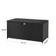 preview thumbnail 26 of 73, Glitzhome 140 Gallon Outdoor Patio Oversize Storage Bench Wicker Table Deck Box