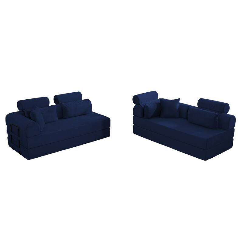 L shape Modular Sectional Sofa, Compressed Sectional Sofa Corduroy Couch, Unfold into a bed, Comfy Compressed Sofa Couch