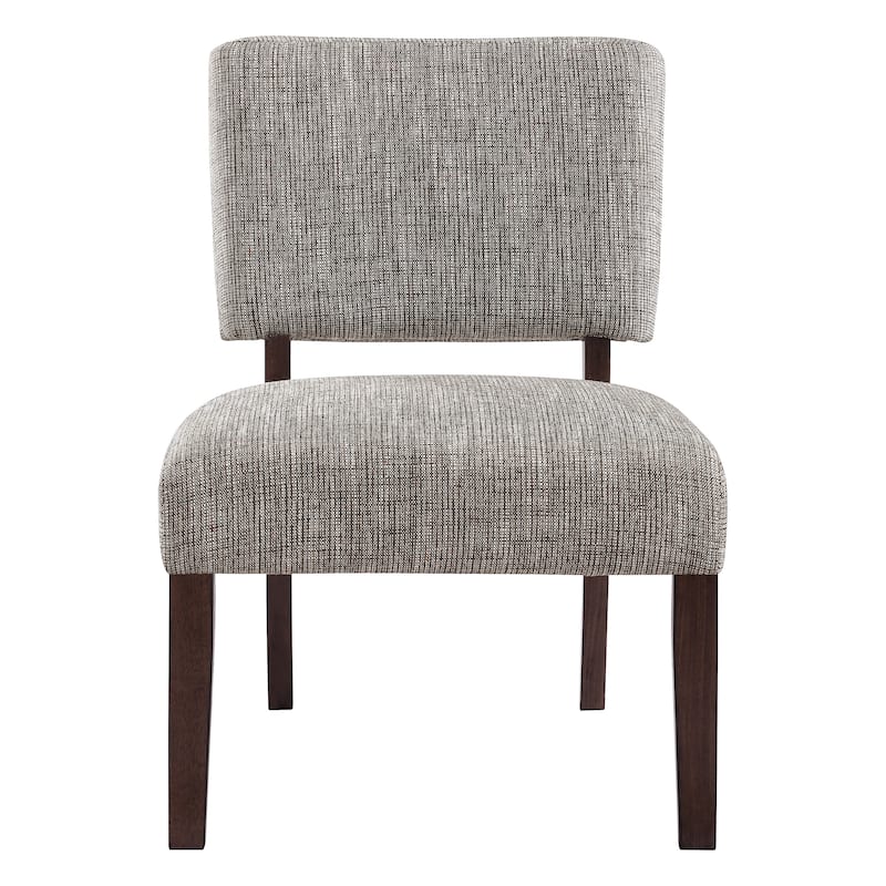 Jasmine Accent Chair in Speckled Charcoal Fabric