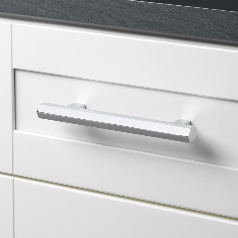 GlideRite 5 in. Center Polished Chrome Hexagon Bar Pulls (5-Pack) - Polished Chrome