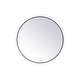 preview thumbnail 181 of 186, Carson Carrington Labbemala Metal Frame Round Mirror