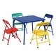 preview thumbnail 10 of 10, Homy Casa Kids 5-Piece Folding Table and Chair Set Blue