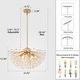 preview thumbnail 11 of 14, 6-Light Modern Luxury Crystal Chandelier