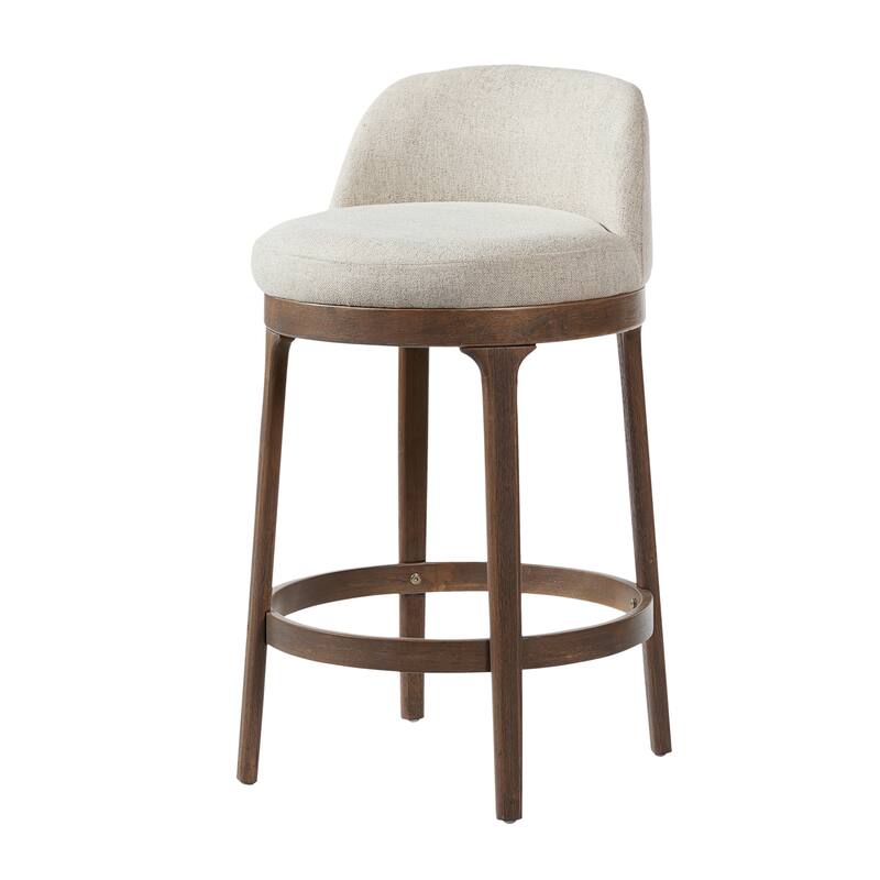 Christopher Knight Home - Chole Modern Wooden Upholstered Counter Stool